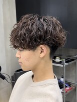 メンズヘアセンス 渋谷(MEN'S HAIR SENSE)&nbsp;波巻きパーマニュアンスパーマダークアッシュメンズ眉毛