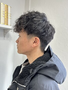 ヘアーリビングリコ 新潟笹口店(hair living Liko) メンズショートスパイラルパーマ
