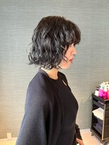 アム(amu)&nbsp;ボブパーマ/ボブウルフ/ボブレイヤー/パーマボブ/ウルフパーマ