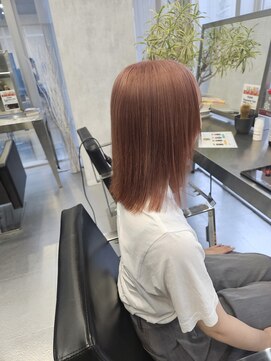 カラット 堺東(CARAT) ブリーチ1回のピンクベージュ