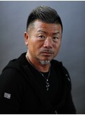 50代のワイルドアップバング【バーバーバー千葉】