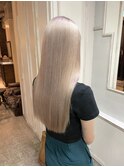 [エイチ原宿] ホワイトブロンド＊ナチュラルロング