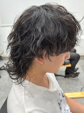 フゥ 宇都宮(FeU) 波巻きパーマメンズパーマメンズヘアツーブロックツイストパーマ
