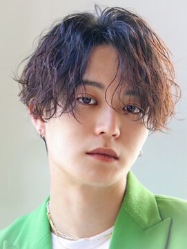 オーシャントーキョー 仙台(OCEAN TOKYO) センターパートニュアンスパーマ波巻きパーマスパイラルマッシュ