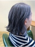 白髪を活かすアッシュグレー/30代/40代/50代