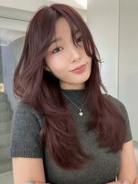 トイ(TOI)&nbsp;レイヤーカット/レッドブラウン/ワンホン/韓国ヘア