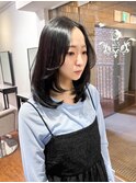 くびれヘアグレージュオルチャン小顔2way