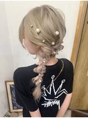 サイド編み下ろし
