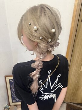 ルーナ ヘアラウンジ(Luuna hair lounge) サイド編み下ろし