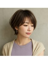 スープレックス ヘアーデザイン(SOUPREX HAIR DESIGN)&nbsp;SOUPREX大人ショートボブ　アッシュブラウン　20代 30代 40代