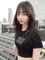 ブロック ジャポン(bloc japon)&nbsp;レイヤーカット 顔まわりレイヤー 前髪あり　暗めカラー