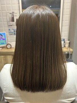 カミケンガレリア(kamiken. galleria) 透明感◎オリーブグレージュカラー【カミケンガレリア/福島】