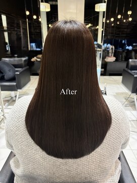 上質シルキーストレートで美髪に