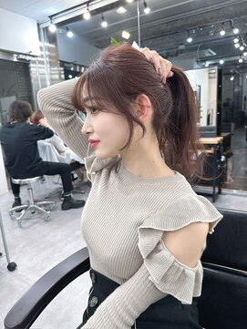 キティー サカエ(kiti SAKAE) グレージュ/レイヤーカット/ハッシュカット/オリーブベージュ/栄