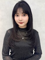 アッシュ 茗荷谷店(Ash)&nbsp;茗荷谷レイヤーカット韓国ダブルカラー顔周り前髪カットボブ