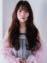 ヘアークラフト(Hair Craft)&nbsp;顔周りレイヤーカット×ウェーブパーマ【岡山】コテ巻き風パーマ