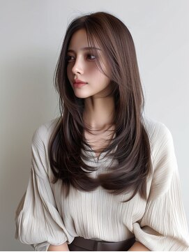 リンク(Link Hair&Spa) 【イメチェン】前髪サイドバングダークアッシュレイヤーカット