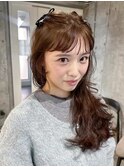春のブラウンベージュ