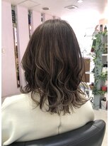ドゥ スタイル 三国ヶ丘店(Duex Style)&nbsp;白髪暈しデザイン・ダブルカラー× 抜け感エフォートレスロング
