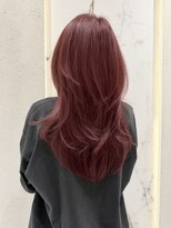 キュア 池袋(CURE) 7トーンチェリーレッド×ハイレイヤーカット #068