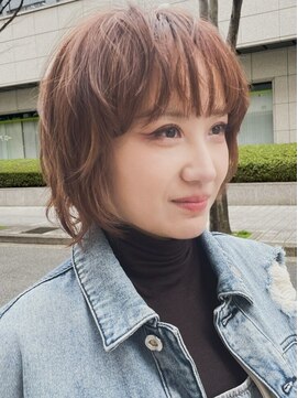 メリケンビューティーパーラー コウベ(MERICAN BEAUTY PARLOR KOBE) 大人ボブ白髪ぼかしブリーチなしカラー40代50代60代暖色カラー