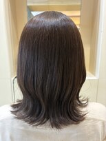 ボブインターナショナル(bob international)&nbsp;外ハネミディアム×グレージュカラー