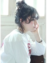 plumyイルミナカラーxデジタルパーマxヘルシーレイヤーx黒髪
