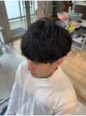 フェザーマッシュ 無造作ヘア スパイラルパーマ△