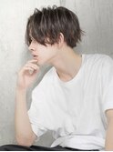 スリークショートサイドグラデーションシルバーカラー