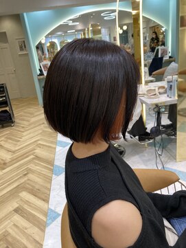 ロンドプランタン 恵比寿(Lond Printemps) 【lond printemps水野】インナーカラーオレンジナチュラルボブ