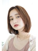 うる艶ボブ×ラベンダーカラー