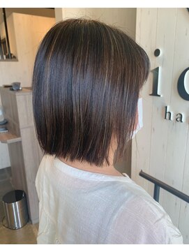 イコウヘアデザイン(icou hair design) ☆パツっとボブ☆ニュアンスハイライト☆