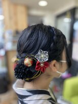 ブレイブシザー(BRAVE SCISSOR)&nbsp;卒業式　編み込みシニヨン