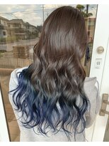 リラシー ヘアーアンドビューティー 龍ケ崎店(RELASY hair&beauty) おしゃれグラデーションカラー BLUE