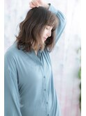 外国人風インナーカラーナチュラルアッシュソバージュヘアa1