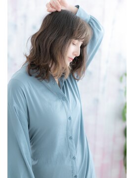 ミック 日暮里店(miq) 外国人風インナーカラーナチュラルアッシュソバージュヘアa1