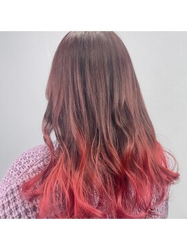 ミル 今治(1003 mille IMABALI) グラデーションカラー/ピンクカラー/レッドカラー