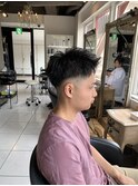ジェットモヒカンスウィングアップバングフェードカット骨格矯正