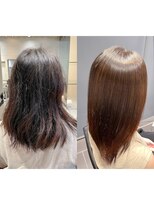 クィーンズガーデンバイケーツーギンザ(QUEEN’S GARDEN by K two GINZA)&nbsp;美髪縮毛矯正*髪質改善トリートメント*グレーベージュ*東銀座