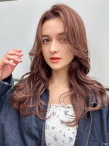 ホスタ 大阪梅田店(fosta)&nbsp;ベージュインナーカラーショートボブレイヤーミディアム前髪