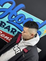 フッドバーバーセントラル(HOOD BARBER CENTRAL)&nbsp;濡れパン　クロップスタイル
