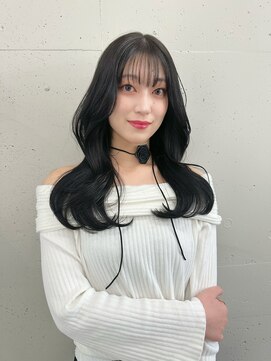 シーク 天神(SEEK) 【SEEK 松尾菫菜】ブルーブラック×レイヤーカット