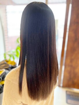 アークスヘアー 20代30代40代大人可愛い髪質改善カラーブラウン艶感ストレート