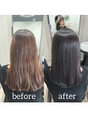 髪質改善　ビフォーアフター