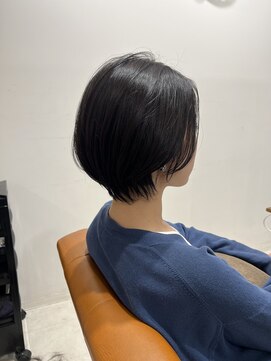 ネイロ 錦糸町(NeiRo) 魅力倍増カールセミディシアーカラーダークアッシュショートヘア