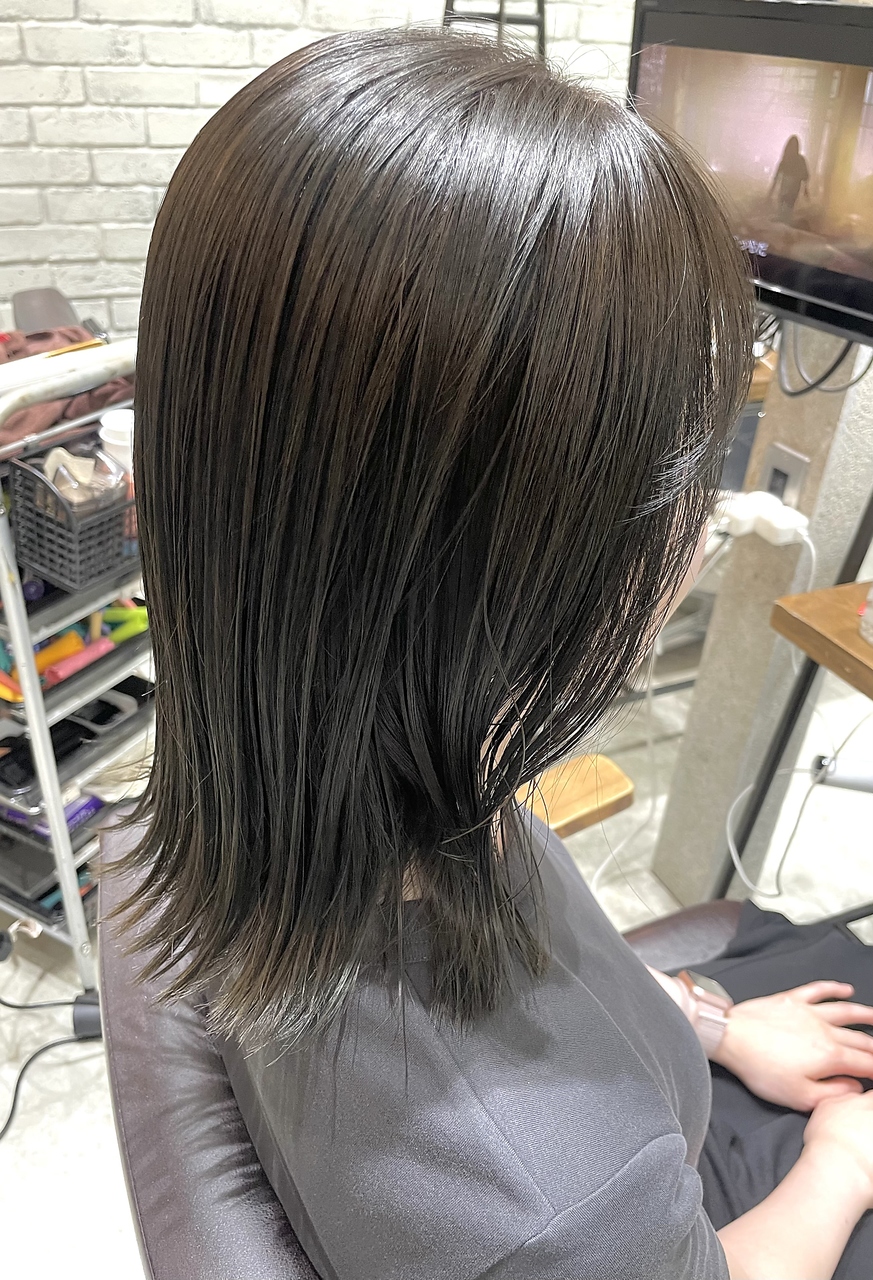 【Feria 渋谷】アディクシーカラー×くすみグレージュ"Tsuyuki"