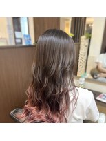 ラフ(LAFF)&nbsp;ピンク/グラデーション/ロング