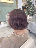 ハーツヘアーズ 五日市店(HEARTS hair's)&nbsp;ピンクカラー／暖色カラー／ボブパーマ／ボブ／ピンクブラウン