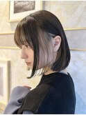 レイヤーボブ×インナーカラー[心斎橋/髪質改善]