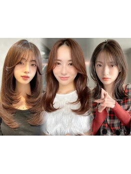 [カット+トリートメント\5300]数ミリのカットでガラリイメージを変えて小顔になる「顔回りレイヤー」